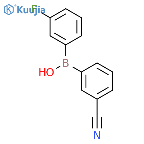 Borinic acid, (3-cyanophenyl)(3-fluorophenyl)- structure