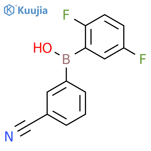 Borinic acid, (3-cyanophenyl)(2,5-difluorophenyl)- structure