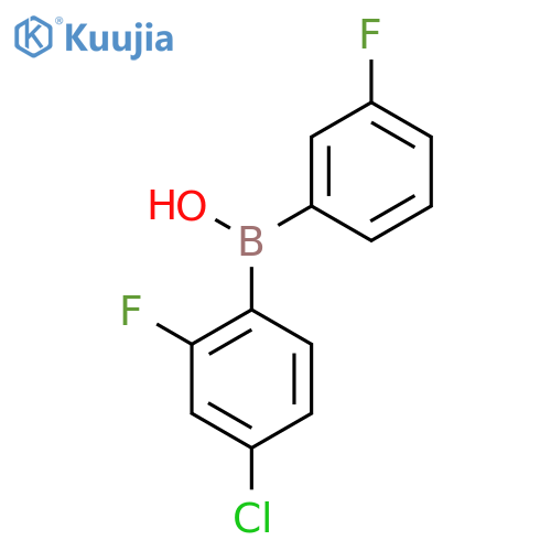 Borinic acid, (4-chloro-2-fluorophenyl)(3-fluorophenyl)- structure