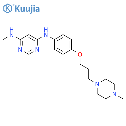 4,6-Pyrimidinediamine,N-methyl-N'-[4-[3-(4-methyl-1-piperazinyl)propoxy]phenyl]- structure