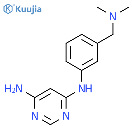4,6-Pyrimidinediamine, N-[3-[(dimethylamino)methyl]phenyl]- structure