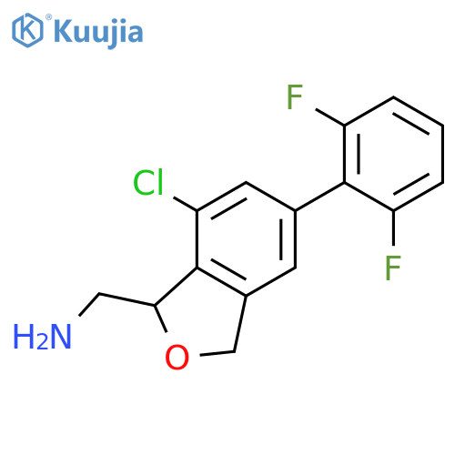 2-Benzofuranmethanamine, 7-chloro-5-(2,6-difluorophenyl)-2,3-dihydro- structure