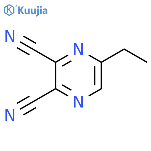 5-ethyl-2,3-Pyrazinedicarbonitrile structure