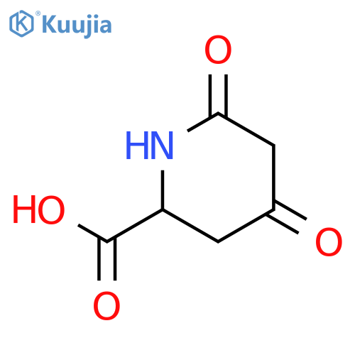 (2S)-4,6-dioxo-2-Piperidinecarboxylic acid structure