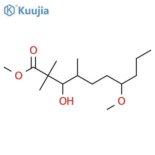 Decanoic acid, 3-hydroxy-7-methoxy-2,2,4-trimethyl-, methyl ester,(3S,4R,7R)- structure