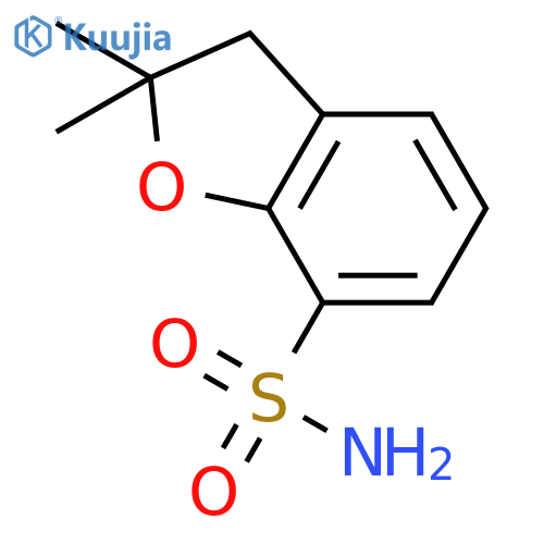 2,2-Dimethyl-2,3-dihydro-1-benzofuran-7-sulfonamide structure