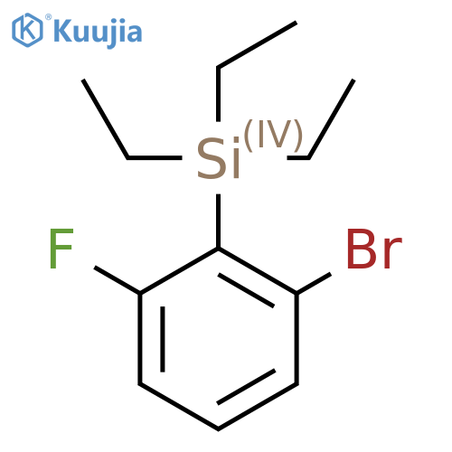 (2-Bromo-6-fluorophenyl)triethylsilane structure