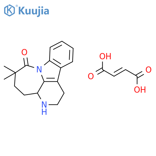 6,6-dimethyl-2,3,3a,4,5,6-hexahydro-3,7a-diazacyclohepta[1,2,3-jk]fluoren-7(1H)-one (2E)-but-2-enedioate structure