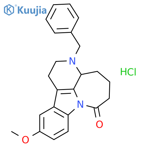 3-benzyl-10-methoxy-2,3,3a,4,5,6-hexahydro-3,7a-diazacyclohepta[1,2,3-jk]fluoren-7(1H)-one hydrochloride structure