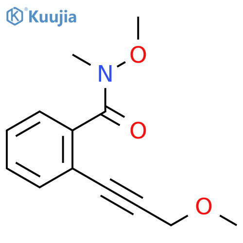 Benzamide, N-methoxy-2-(3-methoxy-1-propynyl)-N-methyl- structure