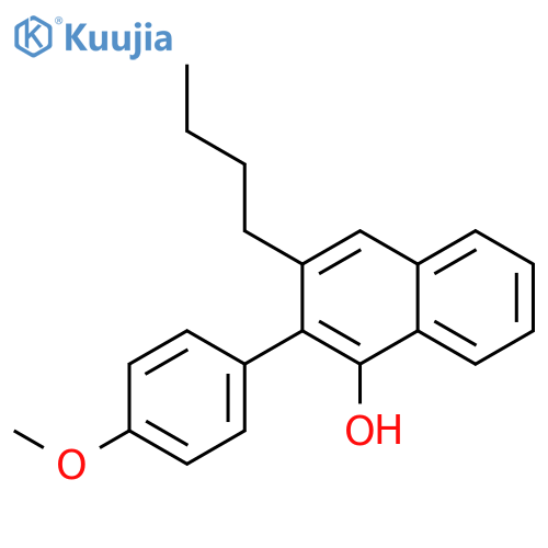 1-Naphthalenol, 3-butyl-2-(4-methoxyphenyl)- structure