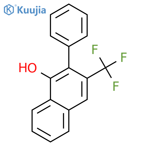 1-Naphthalenol, 2-phenyl-3-(trifluoromethyl)- structure