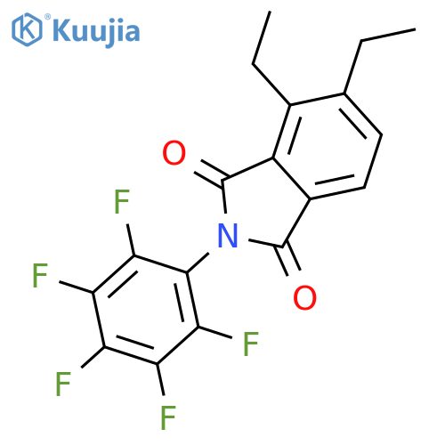 1H-Isoindole-1,3(2H)-dione, 4,5-diethyl-2-(pentafluorophenyl)- structure