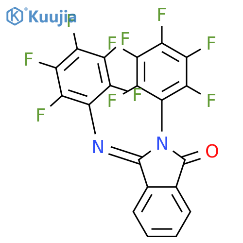 1H-Isoindol-1-one,2,3-dihydro-2-(pentafluorophenyl)-3-[(pentafluorophenyl)imino]- structure
