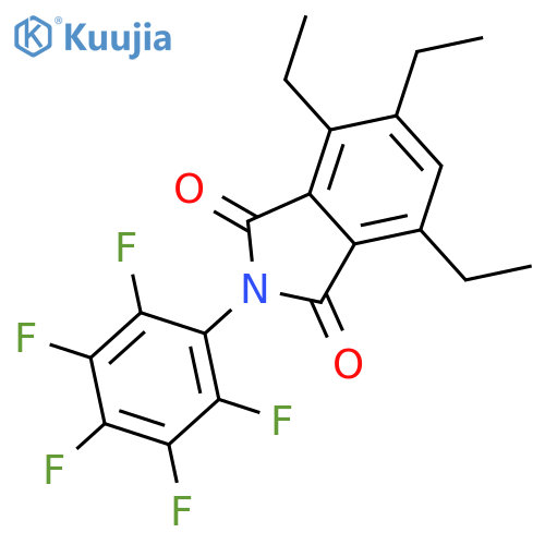 1H-Isoindole-1,3(2H)-dione, 4,5,7-triethyl-2-(pentafluorophenyl)- structure