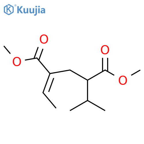 Pentanedioic acid, 2-ethylidene-4-(1-methylethyl)-, dimethyl ester, (2Z)- structure