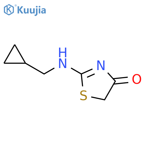 4(5H)-Thiazolone, 2-[(cyclopropylmethyl)amino]- structure