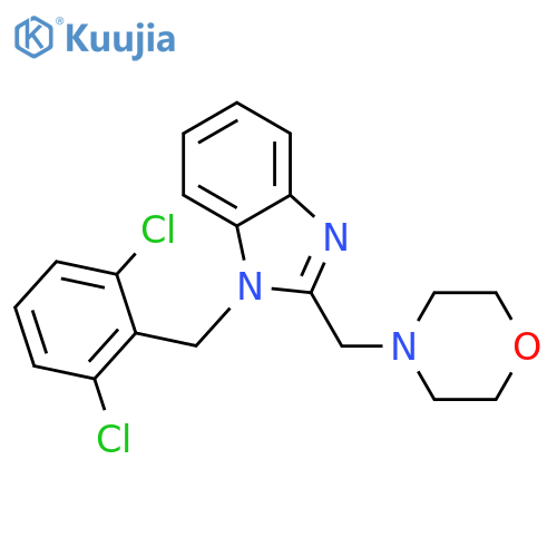 1-(2,6-dichlorophenyl)methyl-2-(morpholin-4-yl)methyl-1H-1,3-benzodiazole structure