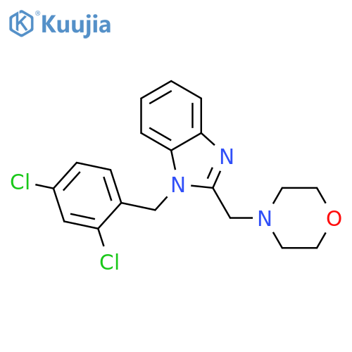 1-(2,4-dichlorophenyl)methyl-2-(morpholin-4-yl)methyl-1H-1,3-benzodiazole structure