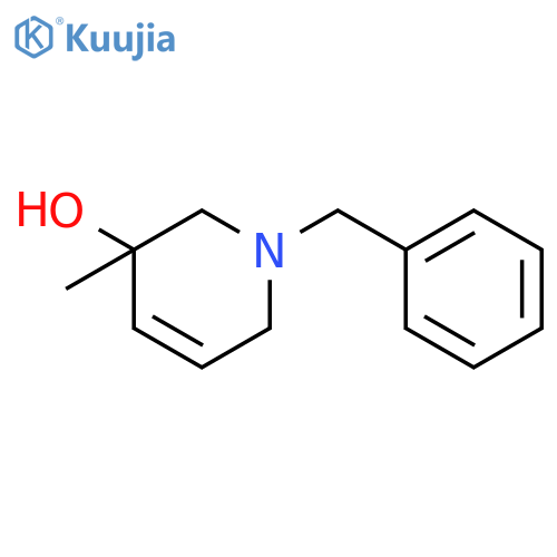 3-Pyridinol, 1,2,3,6-tetrahydro-3-methyl-1-(phenylmethyl)- structure