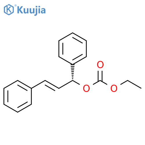 Carbonic acid, (1R,2E)-1,3-diphenyl-2-propenyl ethyl ester structure