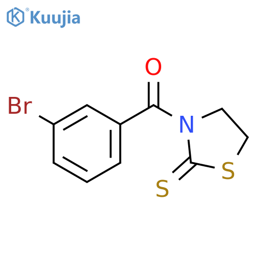 3-(3-bromobenzoyl)-1,3-thiazolidine-2-thione structure