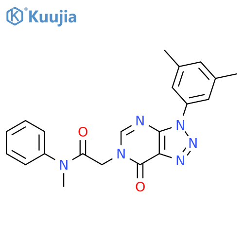 2-3-(3,5-dimethylphenyl)-7-oxo-3H,6H,7H-1,2,3triazolo4,5-dpyrimidin-6-yl-N-methyl-N-phenylacetamide structure