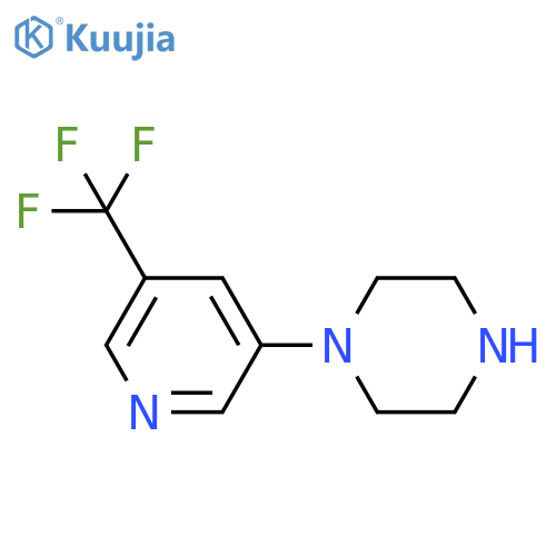 1-5-(trifluoromethyl)pyridin-3-ylpiperazine structure