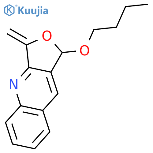Furo[3,4-b]quinoline, 1-butoxy-1,3-dihydro-3-methylene- structure
