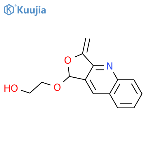 Ethanol, 2-[(1,3-dihydro-3-methylenefuro[3,4-b]quinolin-1-yl)oxy]- structure