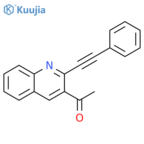 Ethanone, 1-[2-(phenylethynyl)-3-quinolinyl]- structure