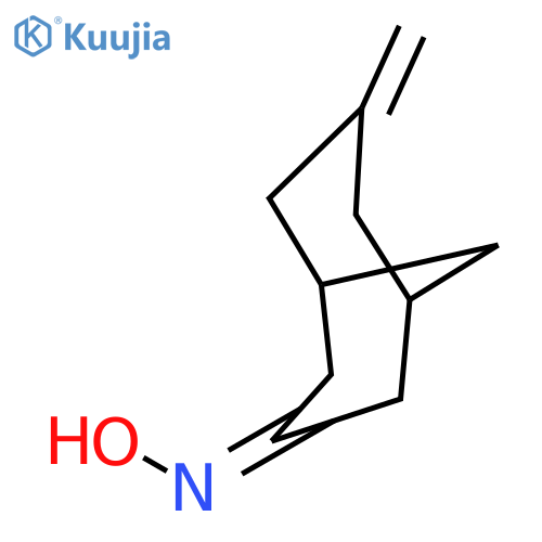 Bicyclo[3.3.1]nonan-3-one, 7-methylene-, oxime structure