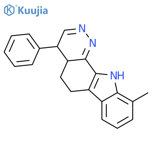 4H-Pyridazino[3,4-a]carbazole,4a,5,6,11-tetrahydro-10-methyl-4-phenyl- structure