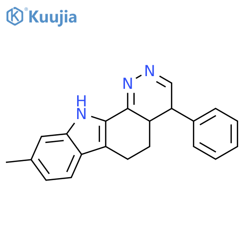 4H-Pyridazino[3,4-a]carbazole, 4a,5,6,11-tetrahydro-9-methyl-4-phenyl- structure
