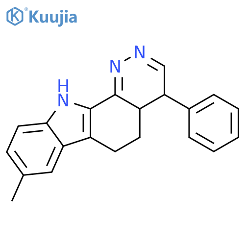 4H-Pyridazino[3,4-a]carbazole, 4a,5,6,11-tetrahydro-8-methyl-4-phenyl- structure