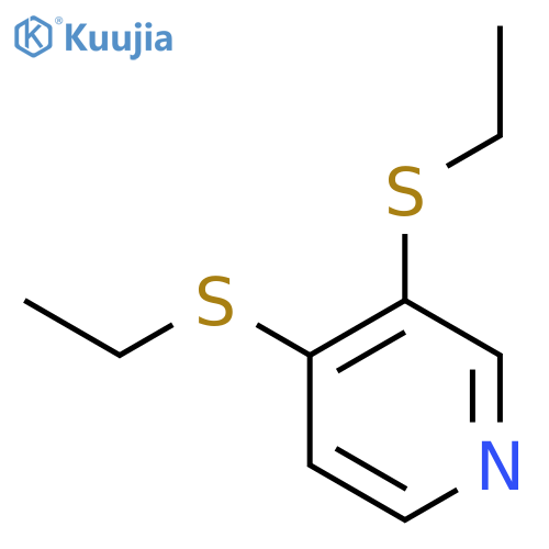 Pyridine, 3,4-bis(ethylthio)- structure
