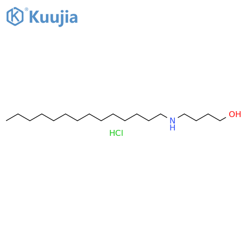 1-Butanol, 4-(tetradecylamino)-, hydrochloride structure
