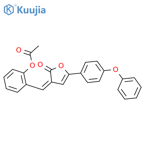 2(3H)-Furanone,3-[[2-(acetyloxy)phenyl]methylene]-5-(4-phenoxyphenyl)- structure