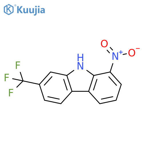 9H-Carbazole, 1-nitro-7-(trifluoromethyl)- structure