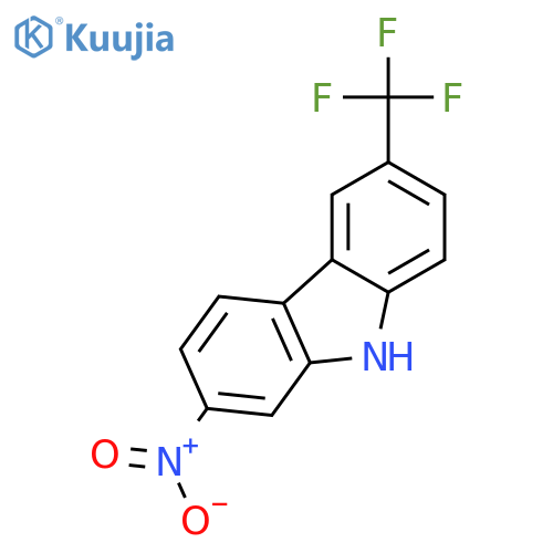 9H-Carbazole, 2-nitro-6-(trifluoromethyl)- structure