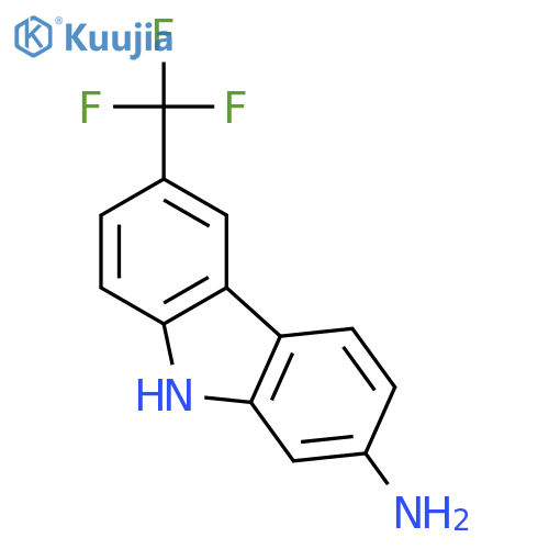 9H-Carbazol-2-amine, 6-(trifluoromethyl)- structure
