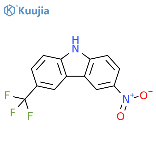 9H-Carbazole, 3-nitro-6-(trifluoromethyl)- structure