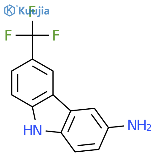 9H-Carbazol-3-amine, 6-(trifluoromethyl)- structure