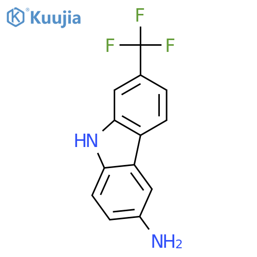 9H-Carbazol-3-amine, 7-(trifluoromethyl)- structure