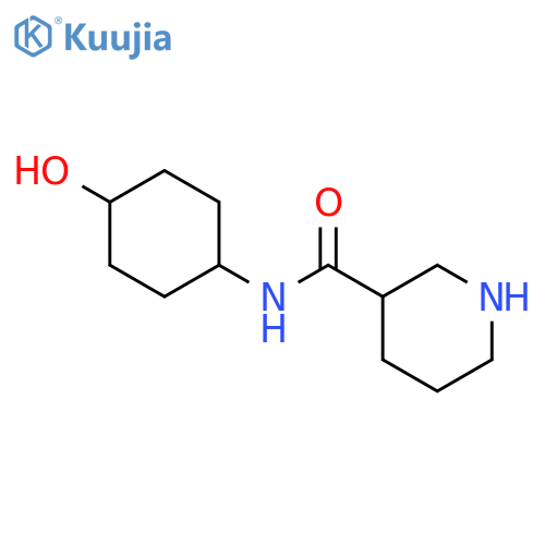 3-Piperidinecarboxamide, N-(4-hydroxycyclohexyl)-, (3S)- structure