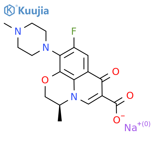 sodium (2S)-7-fluoro-2-methyl-6-(4-methylpiperazin-1-yl)-10-oxo-4-oxa-1-azatricyclo7.3.1.0,5,13trideca-5(13),6,8,11-tetraene-11-carboxylate structure