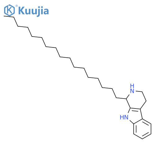 1H-Pyrido[3,4-b]indole, 1-heptadecyl-2,3,4,9-tetrahydro-, (1R)- structure
