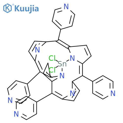 Sn(IV) meso-Tetra (4-Pyridyl) Porphine Dichloride structure