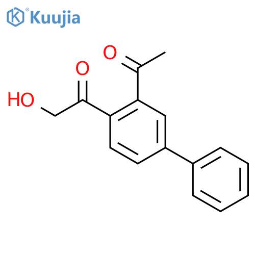 Ethanone, 1-(3-acetyl[1,1'-biphenyl]-4-yl)-2-hydroxy- structure