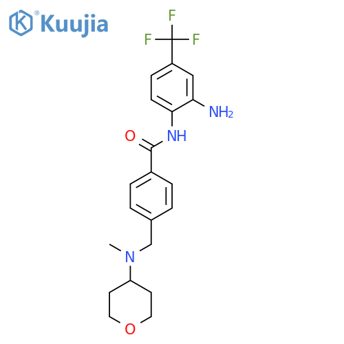 BENZAMIDE, N-[2-AMINO-4-(TRIFLUOROMETHYL)PHENYL]-4-[[METHYL(TETRAHYDRO-2H-PYRAN-4-YL)AMINO]METHYL]- structure